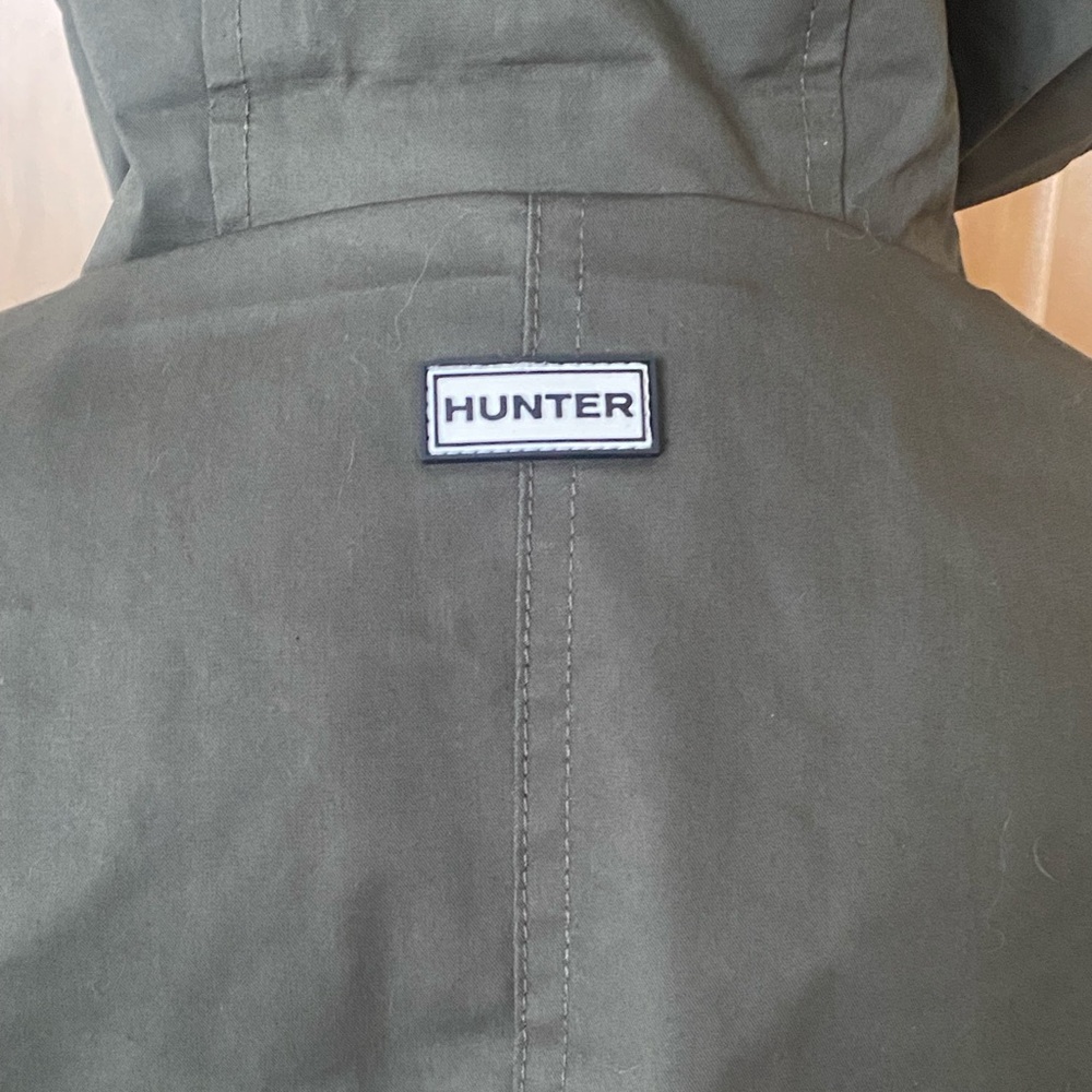 Hunter olive green lined rain coat - Picture 8 of 15